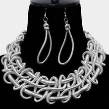Load image into Gallery viewer, Elegant Braided Cord Collar Necklace

