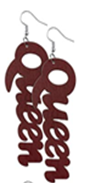 Load image into Gallery viewer, Afrocentric African Wood Earrings
